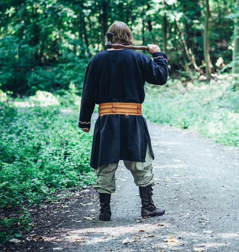Viking Tunic Wolf Fenrir, sort