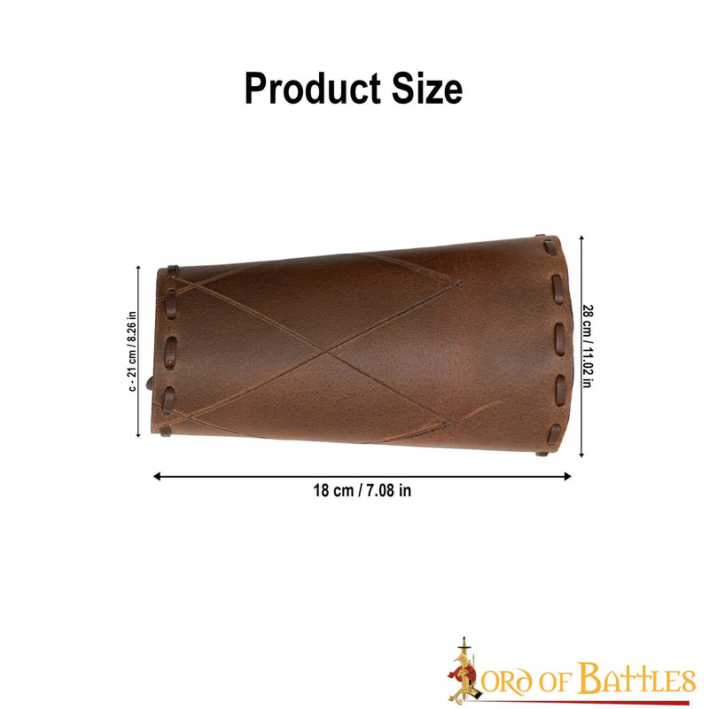 Robin leren bracers, onderarmbeschermers