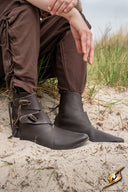 Viking schoenen Jorvik met rubber zool, bruin