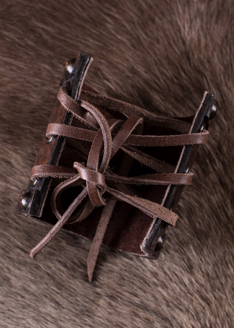 Armband Keltische triskelion, leer