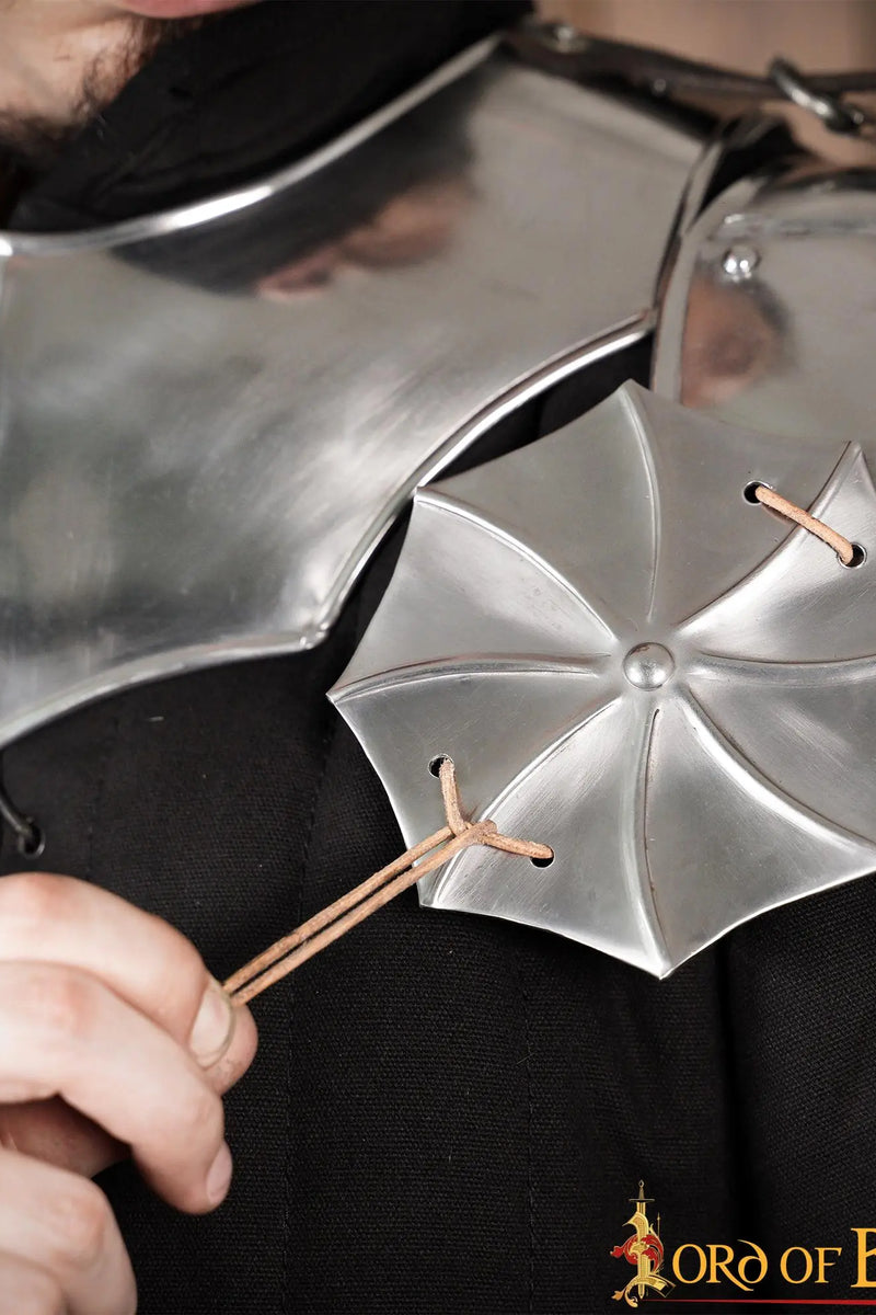 Gotische pauldrons met rondels, 1.6 mm