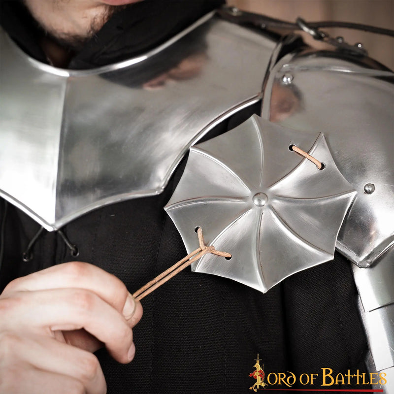 Gótico hombreras con rondeles, 1,6 mm 