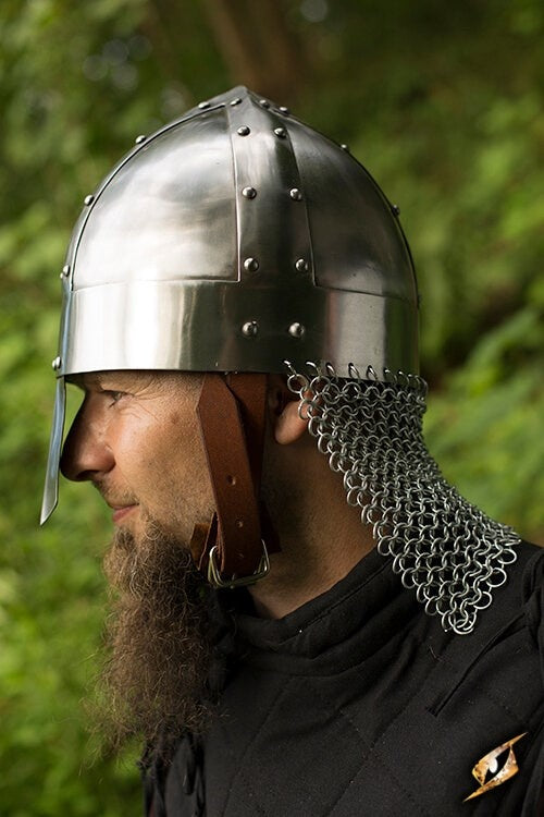 Viking spangenhelm met maliën, 1-1.2 mm