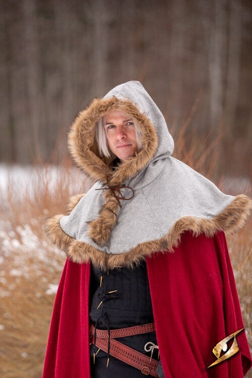 Kaproen Geralt, grijs, wolmix