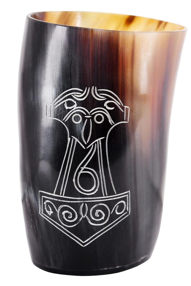 Hoorn drinkbeker Mjolnir, 100-200 ml