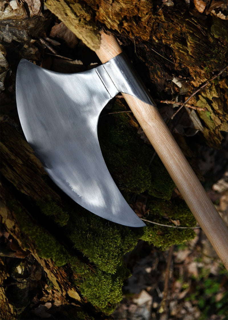 Gotische baardbijl met lange baard, semi-scherp