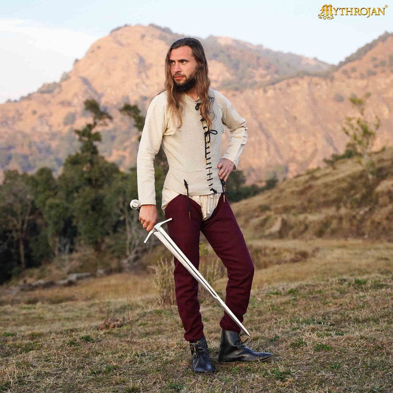 Pourpoint del siglo XIV-XV, lana, natural 