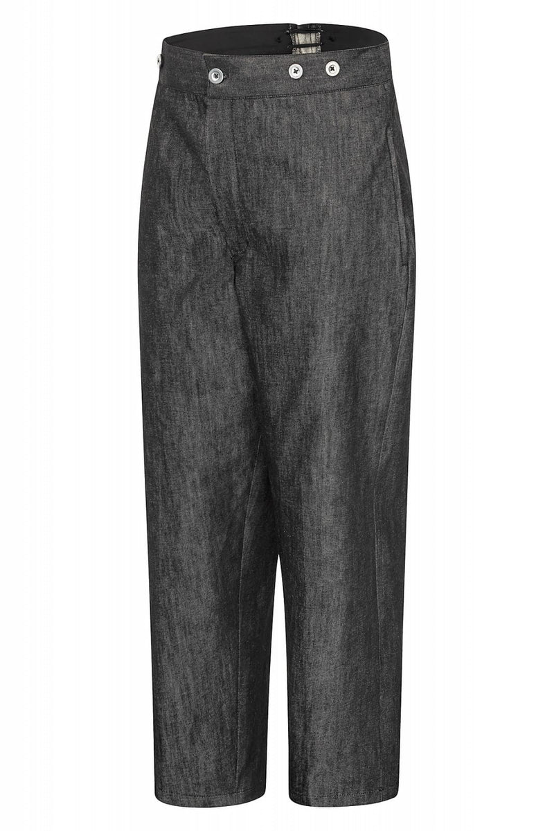 1920 broek Stan, zwart