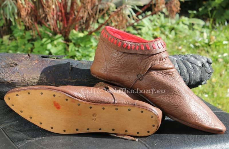 stivaletti, marrone decorati 