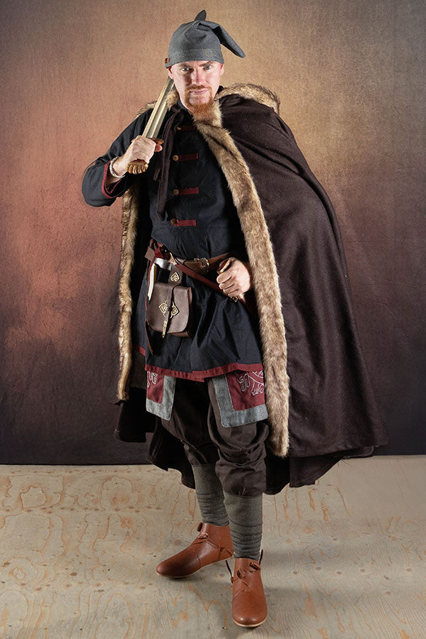 Vikingmantel Fjell, brun, ullblandning, brun 