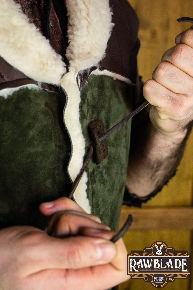 Dimitru Winter Coat - Green, wool mix