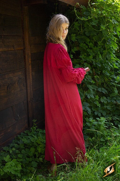 Robe Renaissance Lucretia, rouge 