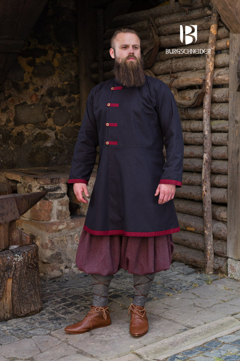 Rusvik Viking jas Jakub, zwart/bordeaux