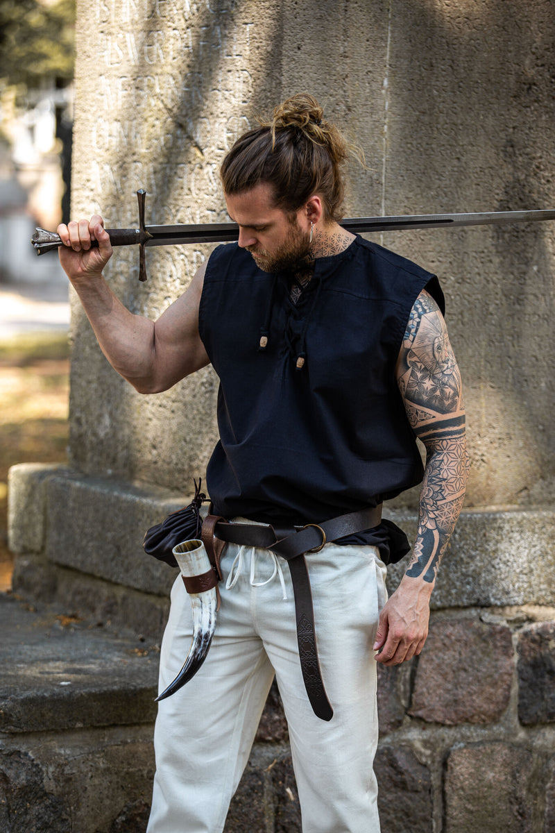 Piraten hemd Jean, zwart