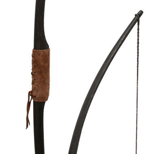 Marksman boog re-enactment / LARP, 50" (127 cm), 25 lbs, zwart