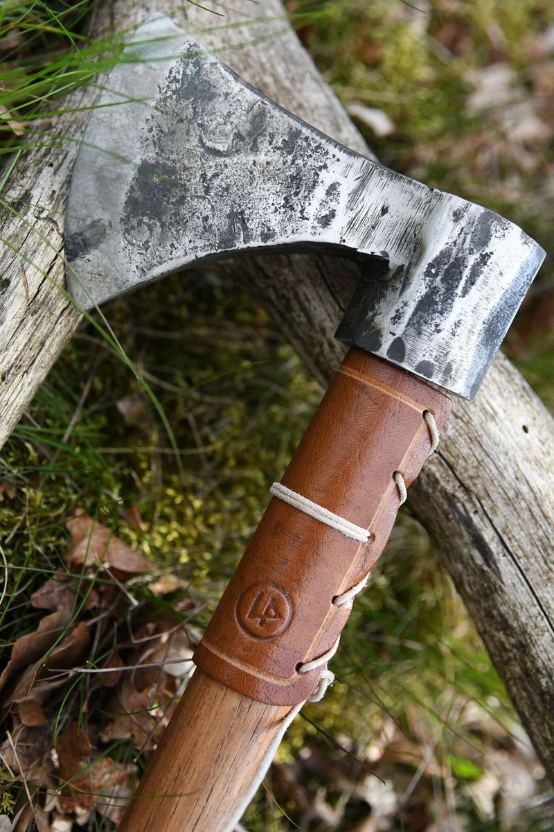 Leren bijlhoes, bruin