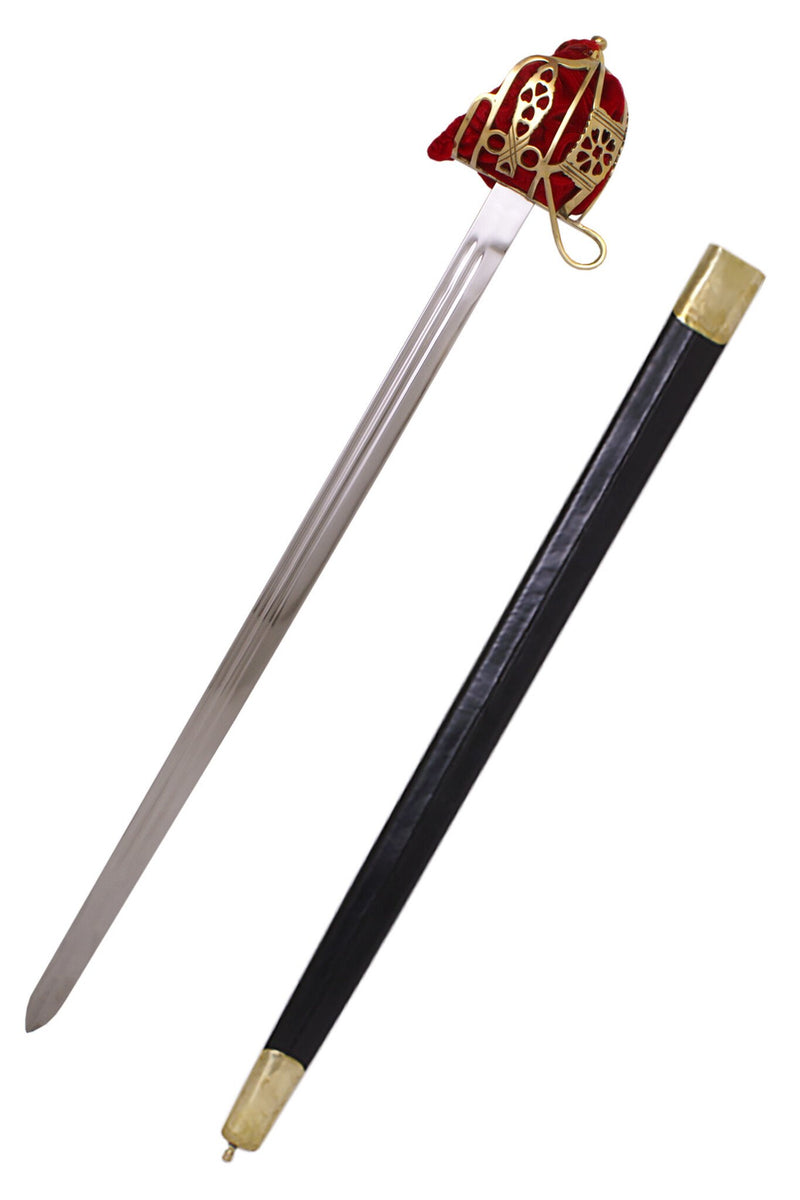 Korgfäste bredsvärd 1828, halvvass 