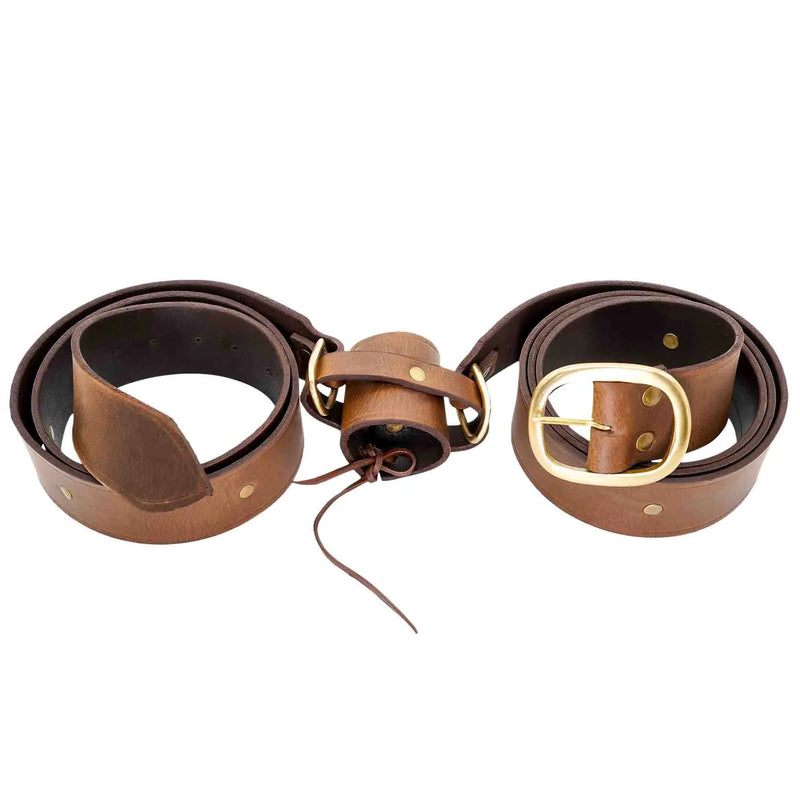 Cintura con supporto per spada, 204 cm, marrone 