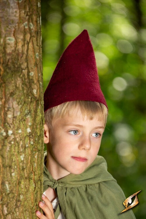 Kaboutermuts rood, wolmix