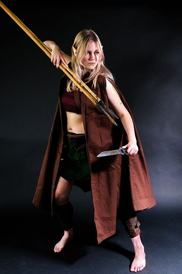 Leren rok Nuala, groen