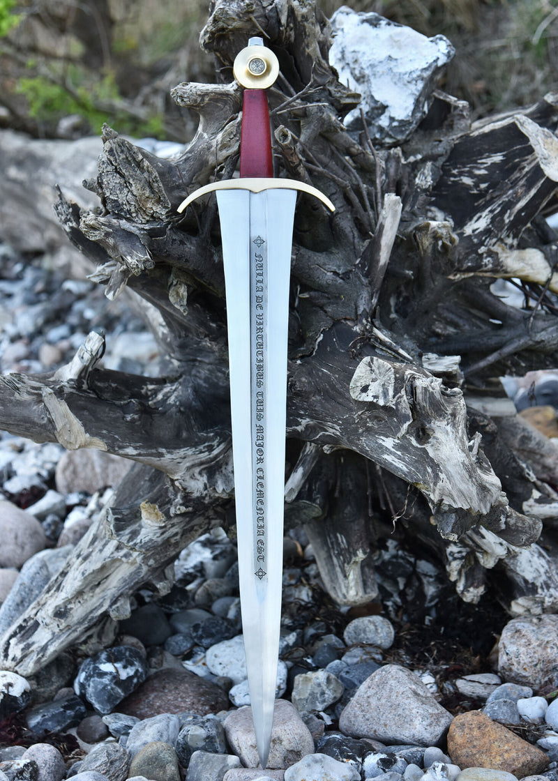 Filips IV zwaard met schede, 14e eeuw, semi-scherp