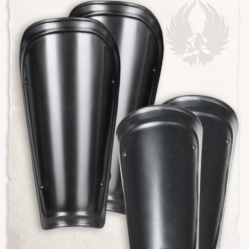 Bracers en scheenplaten Adam gebronsd, 1.2 mm