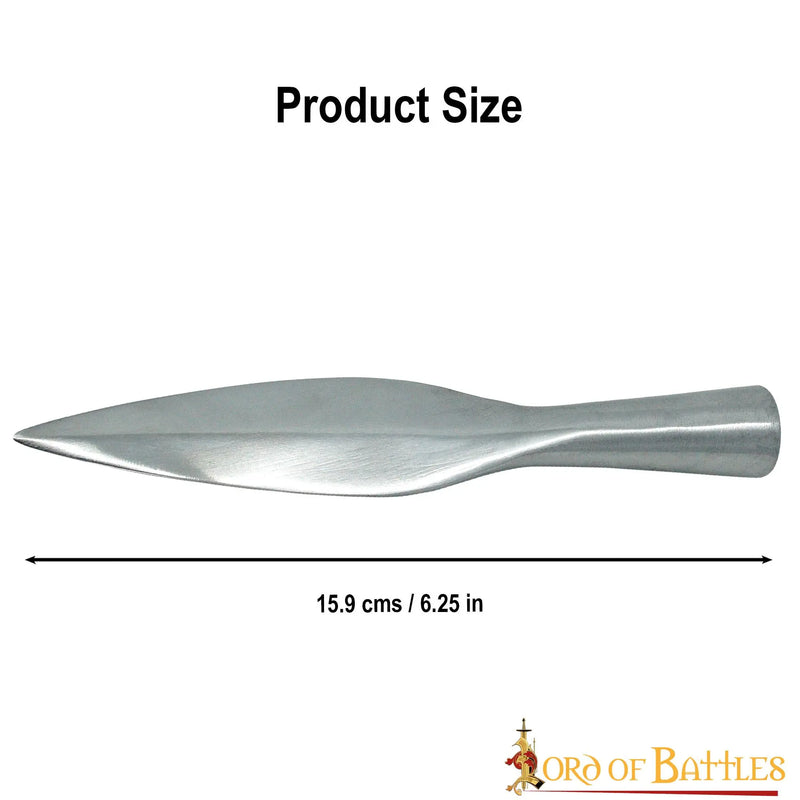 Bladvormige Germaanse werpspeerpunt (framms), semi-scherp