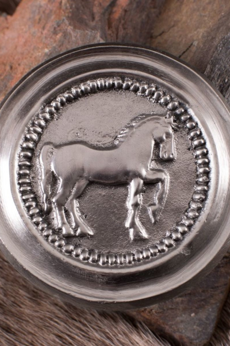 Roman Phalera Horse Silber gefärbt