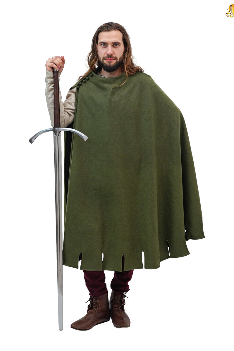 14de eeuwse mantel Bockstenman, wol, groen
