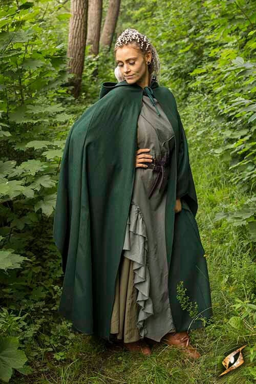 Reismantel, groen, wolmix