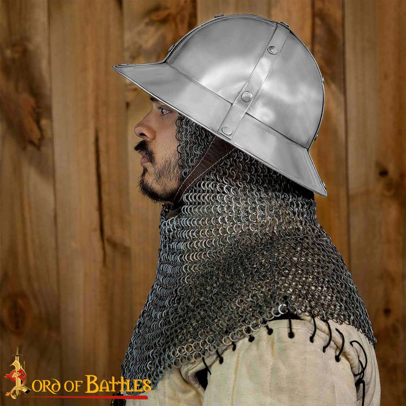 13th-14th century kettle hat, 1.6 mm