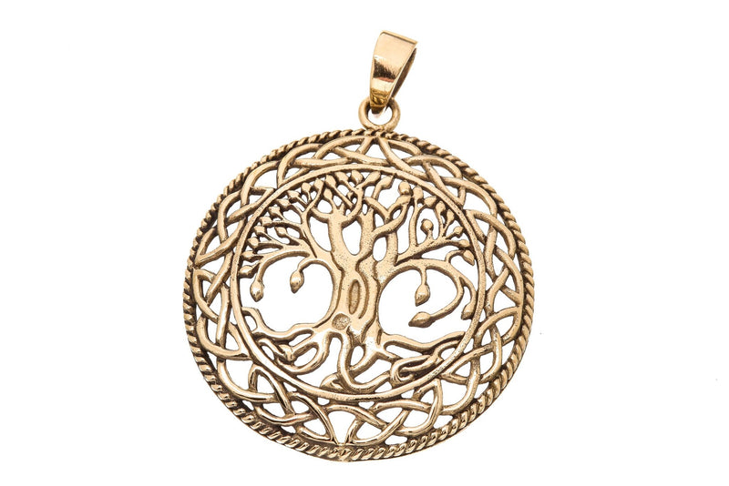 Tree of life with Celtic knots, bronze
