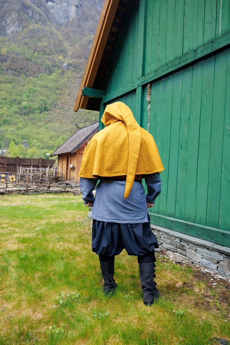 Viking kaproen Bjomolf mosterdgeel, wolmix