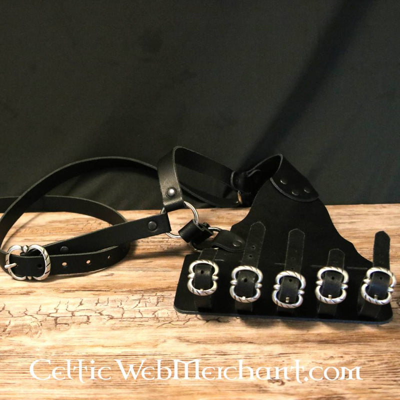 16.-17. århundredes rapierbaldric, brun 