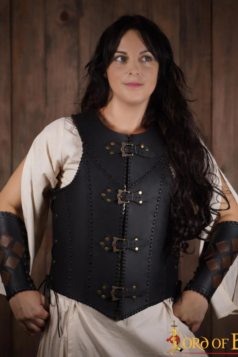 Leren damespantser Nessa