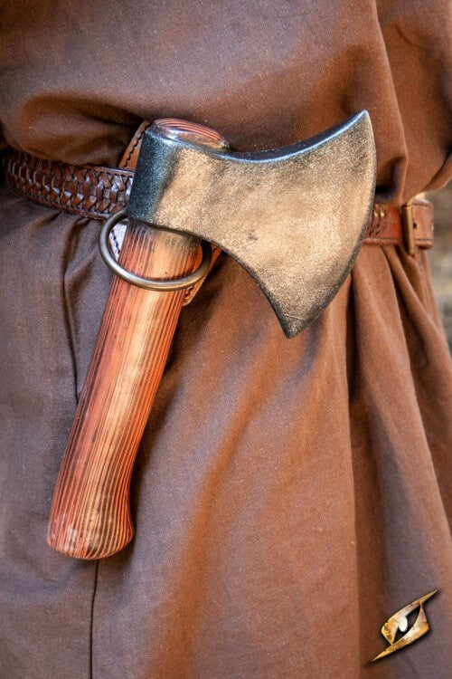 LARP zwaardhouder met ring, bruin