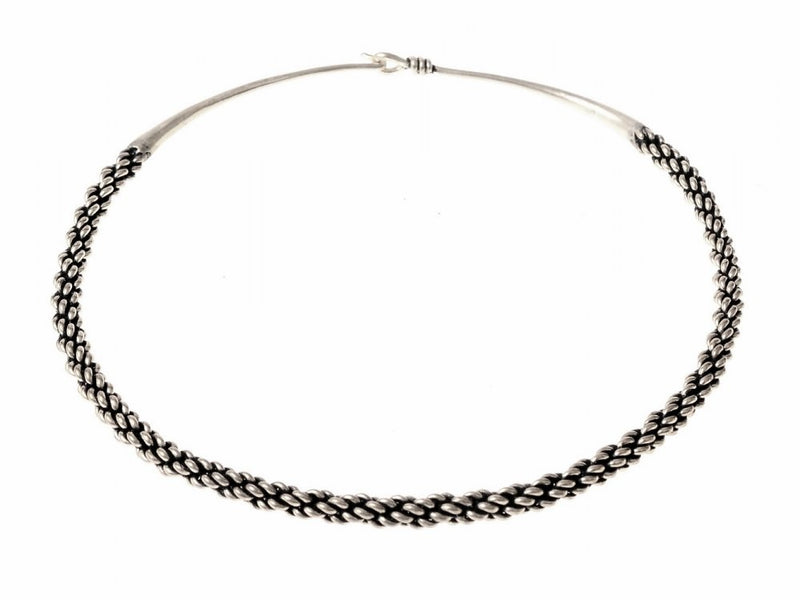 Viking torque Huscarl, verzilverd brons