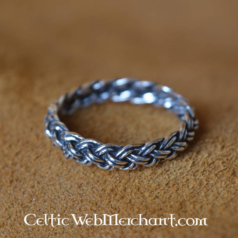 Vikingring met knoopmotief, sterling zilver