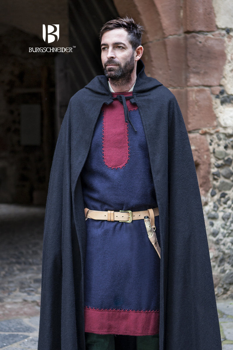 Mantel Hibernus, zwart, wolmix