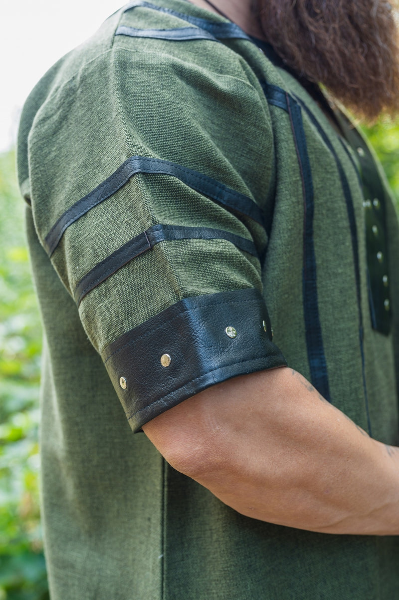 Viking tunique Rollo, vert 