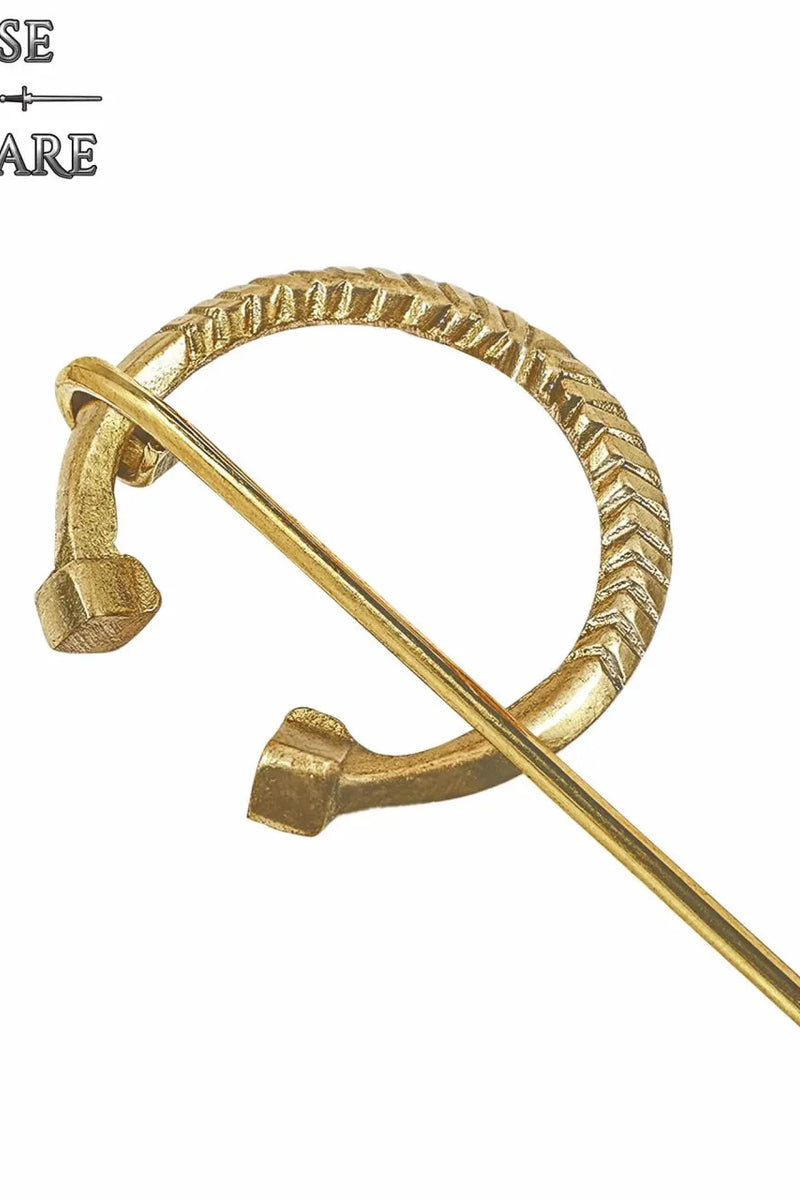 Hoefijzerfibula Birka klein, messing