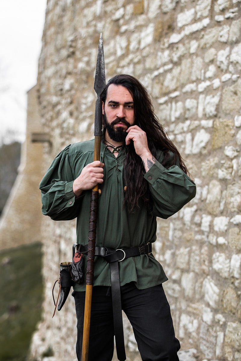 Średniowieczna koszula Friedrich, zielony