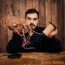 Natural leather cord, 50 meters