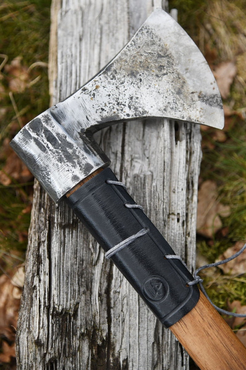 Leren bijlhoes, zwart
