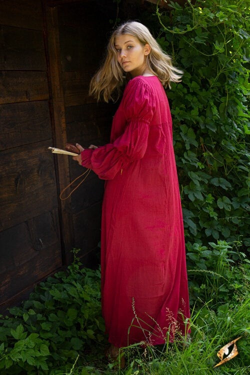 Robe Renaissance Lucretia, rouge 