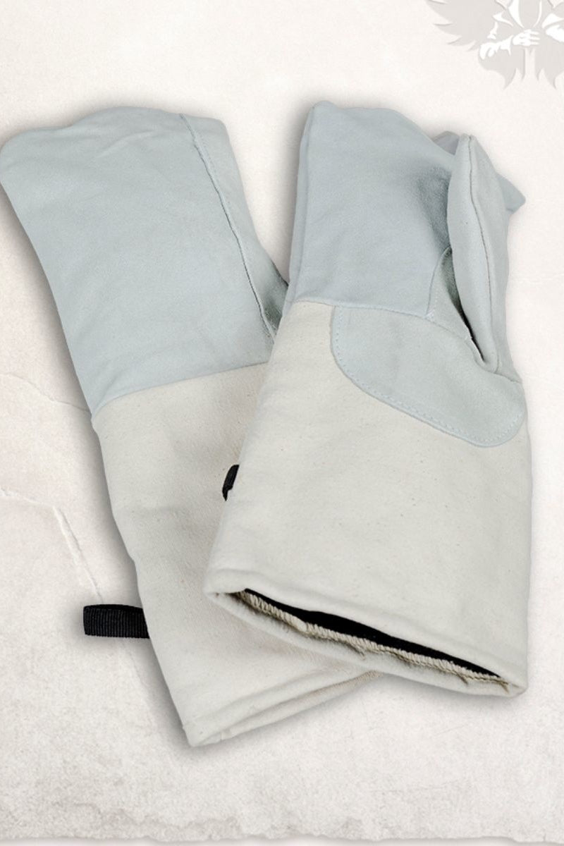 Middeleeuwse keuken handschoenen wit