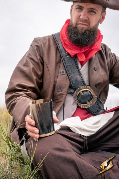 Bicchiere in corno Adventurer, scuro, 300-500 ml 