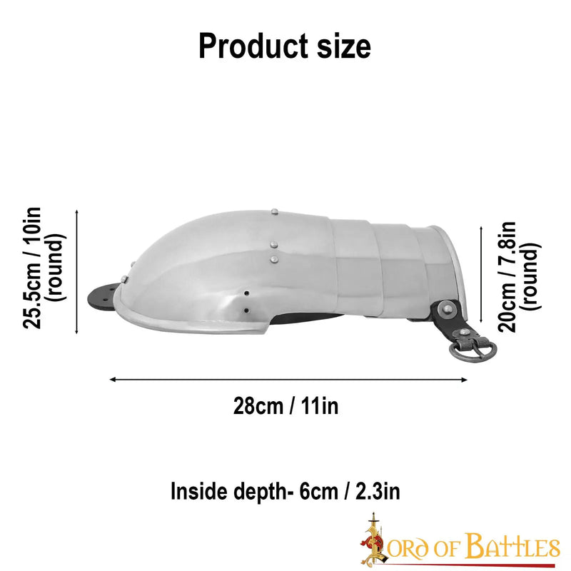 Fire-delt spaulders, 1,6 mm 