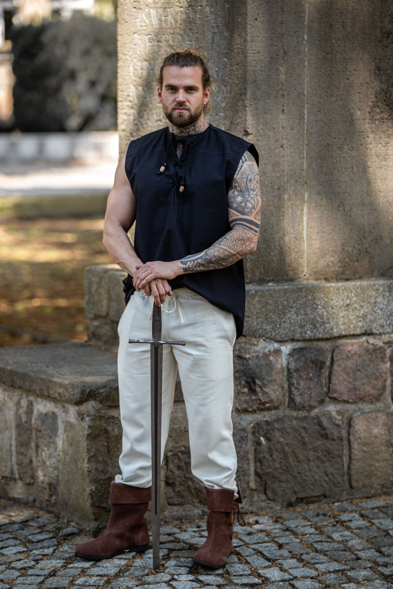 Piraten hemd Jean, zwart