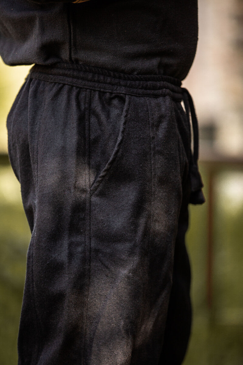 Vikingbroek Jorvik, zwart, wolmix